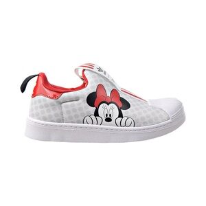 Adidas Superstar 360 X C "Minnie Mouse" Little Kids' Shoes White-Scarlet FX4900